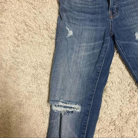 CURRENT/ELLIOTT High Rise Jeans The Stiletto Distressed High Waisted Button Fly - Picture 9 of 9